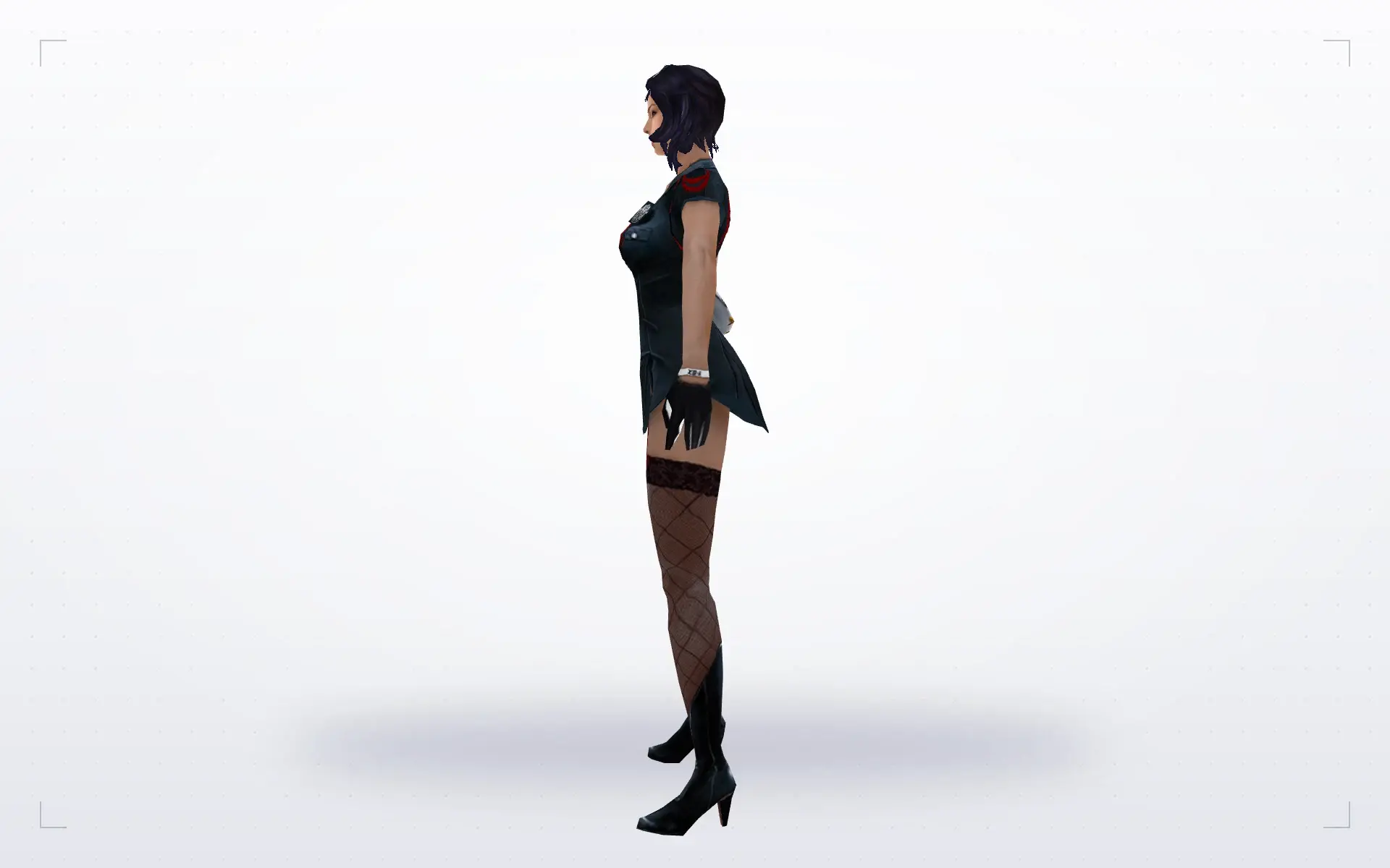 Girl in a Short Skirt — side