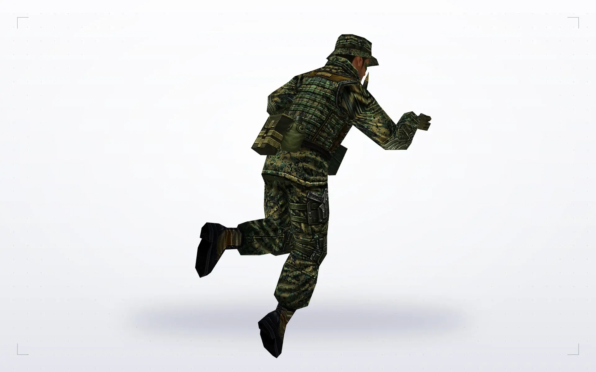 Soldier in a Camo Boonie Hat — preview 7