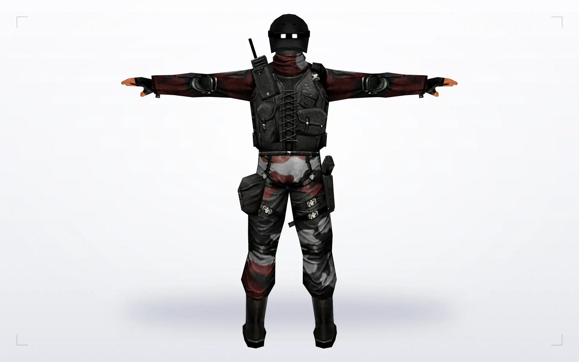 Red Camouflage — back
