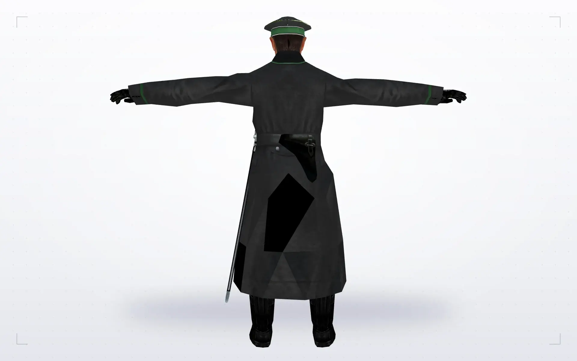 German Officer — back