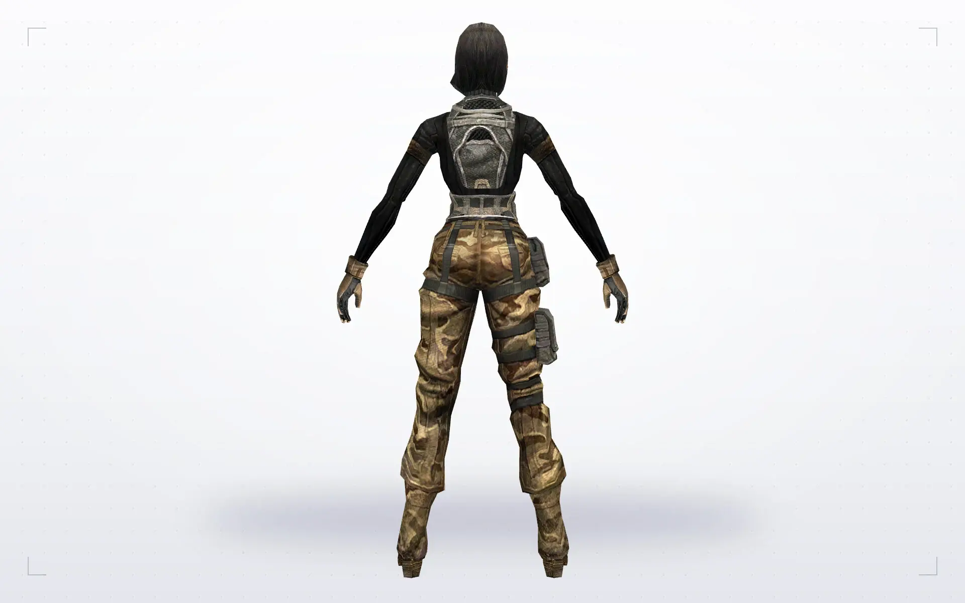 Female Mercenary — back