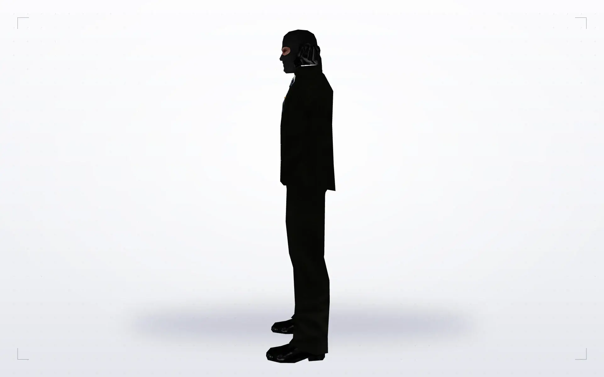 Mask and Tie — side