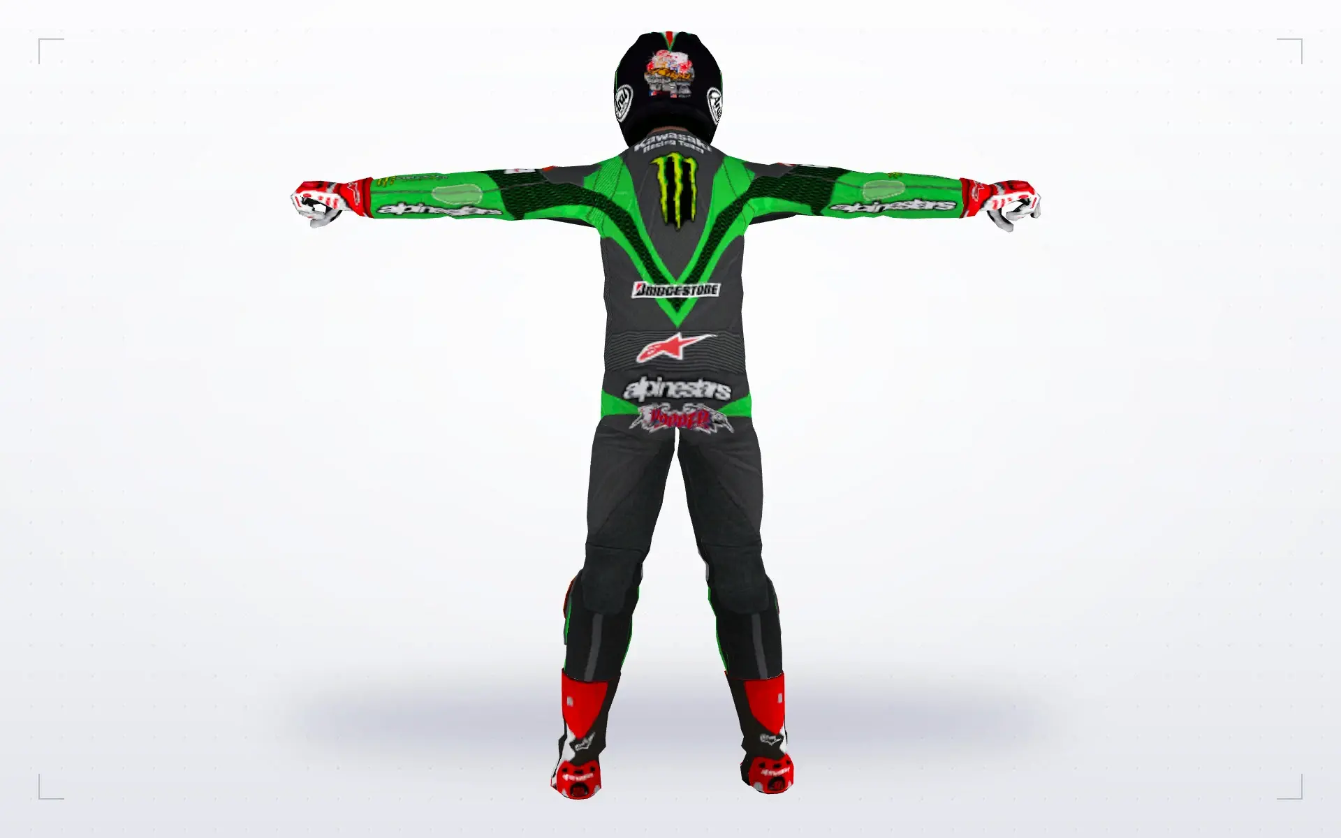 Motorcycle Racer — back