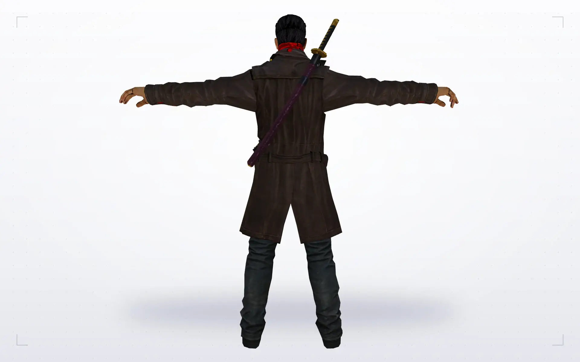 Red Scarf — back