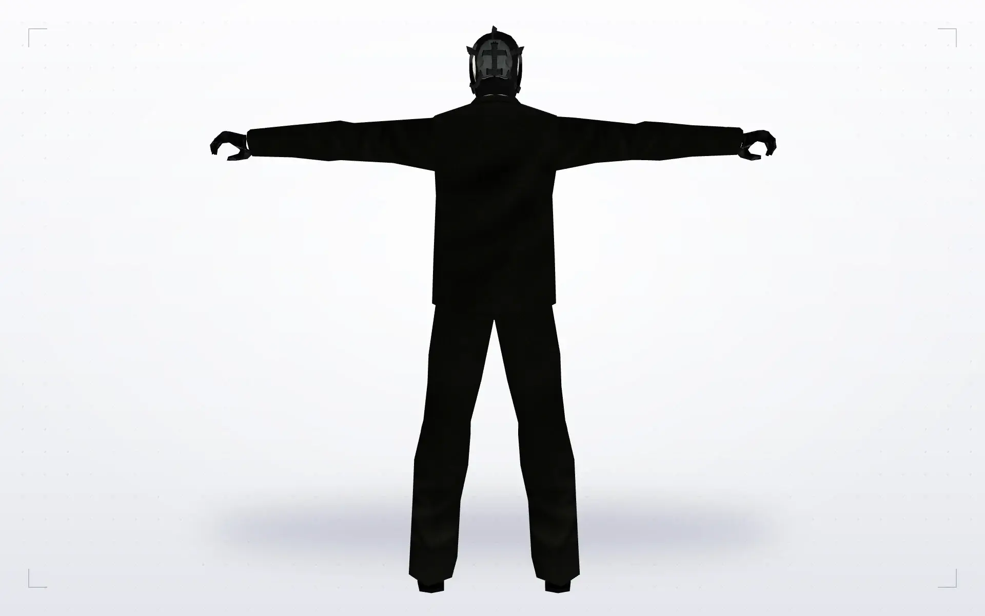 Bank Robber in a Skull Mask — back