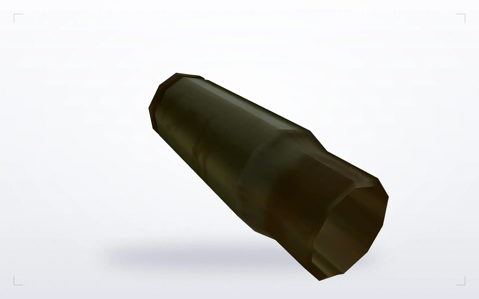 Realistic AK Shell — top view