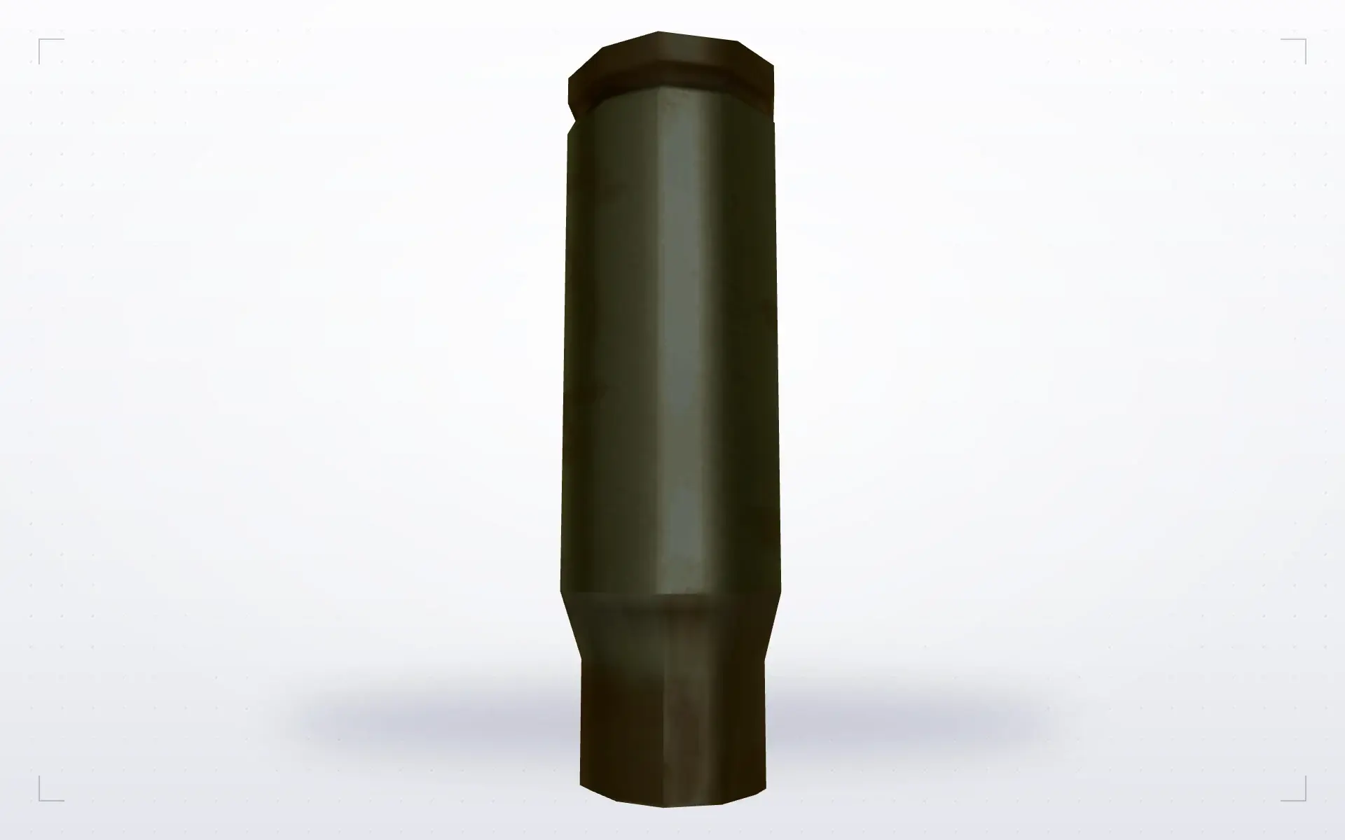 Realistic AK Shell — top view