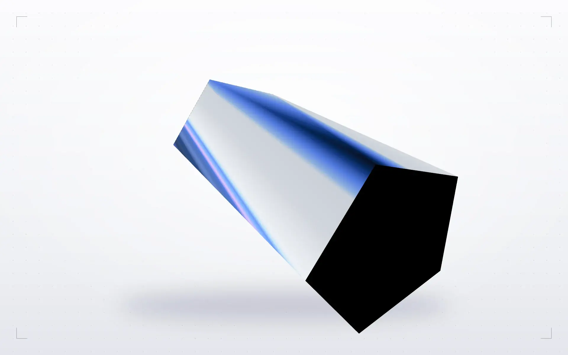 Blue and Black Shells — top view