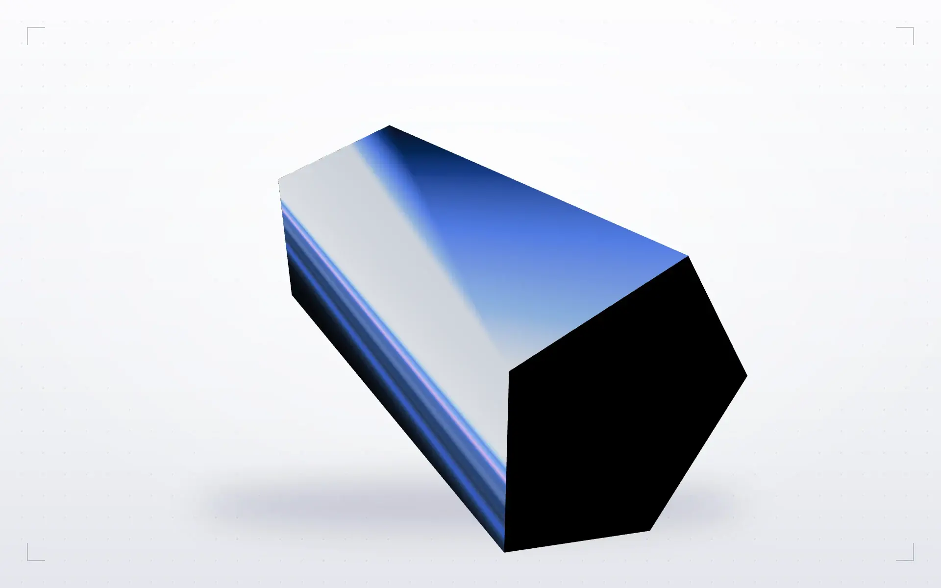 Blue and Black Shells — top view
