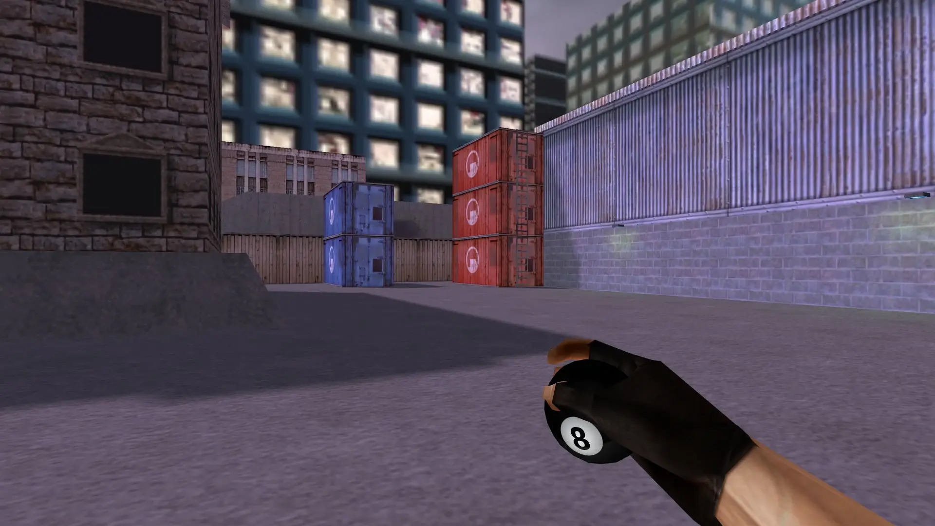 Billiard Ball Grenade — cs_assault (first person)