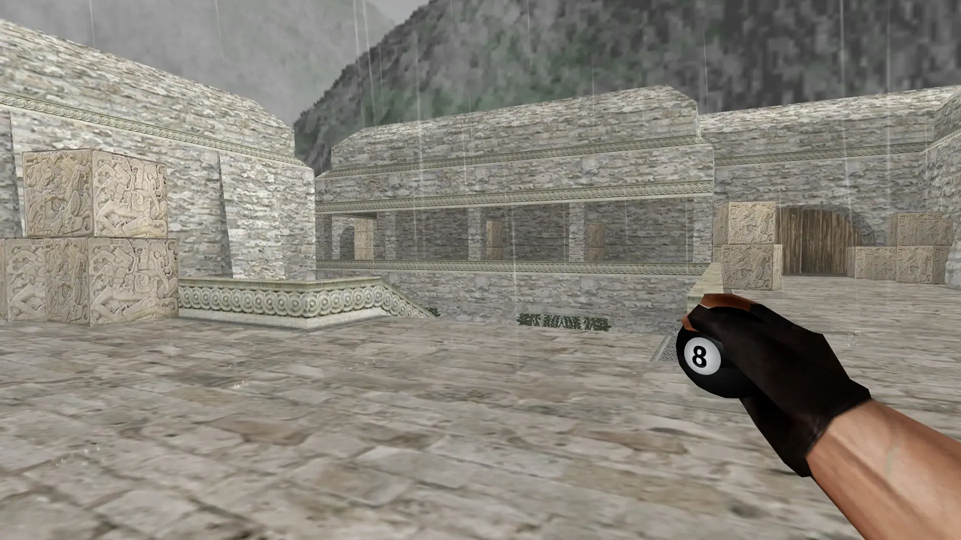 Billiard Ball Grenade — de_aztec (first person)