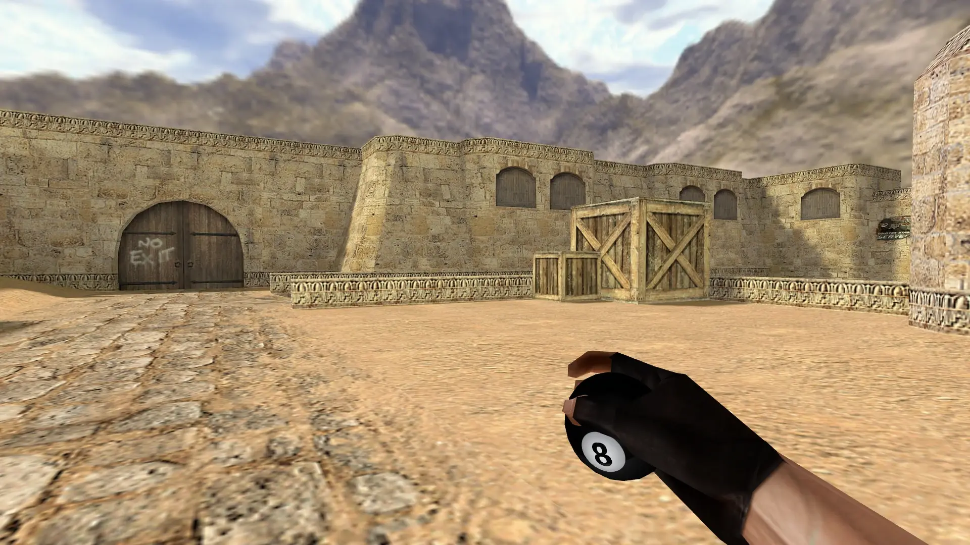 Billiard Ball Grenade — de_dust2 (first person)