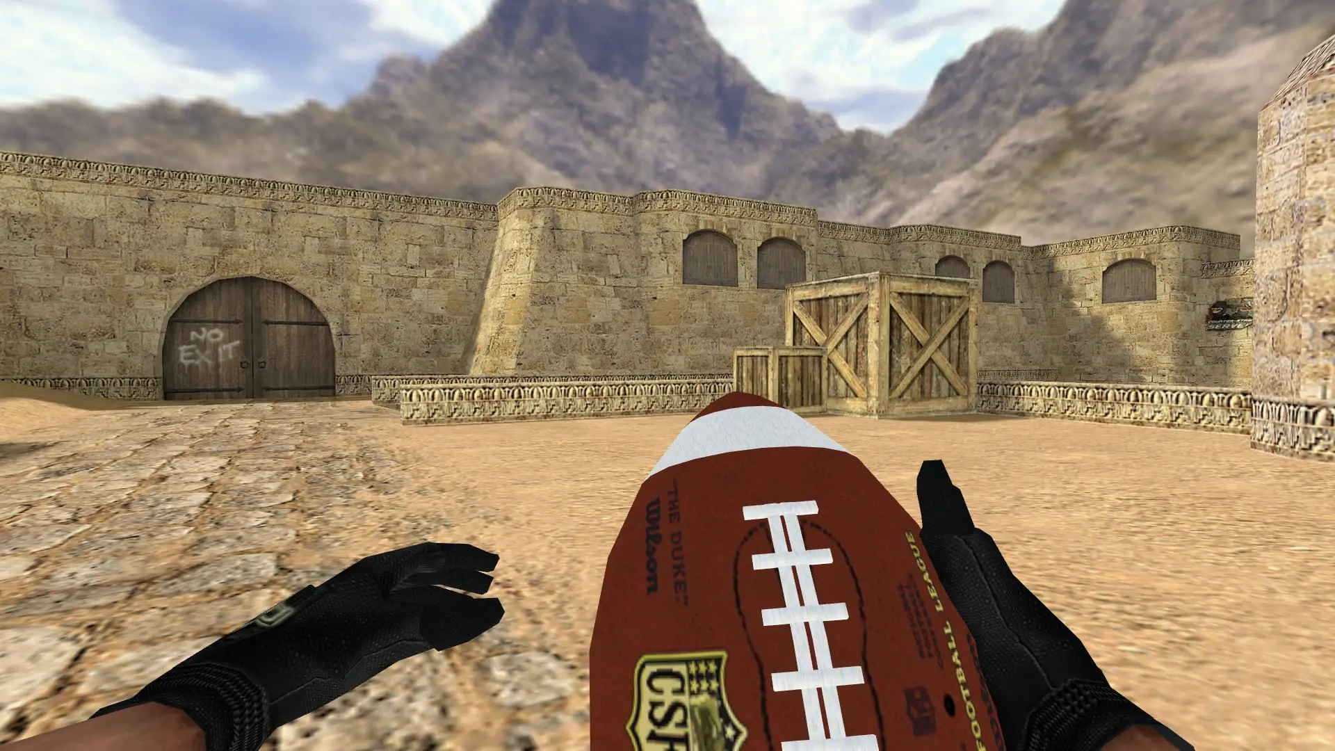 American Football Grenade — de_dust2 (first person)