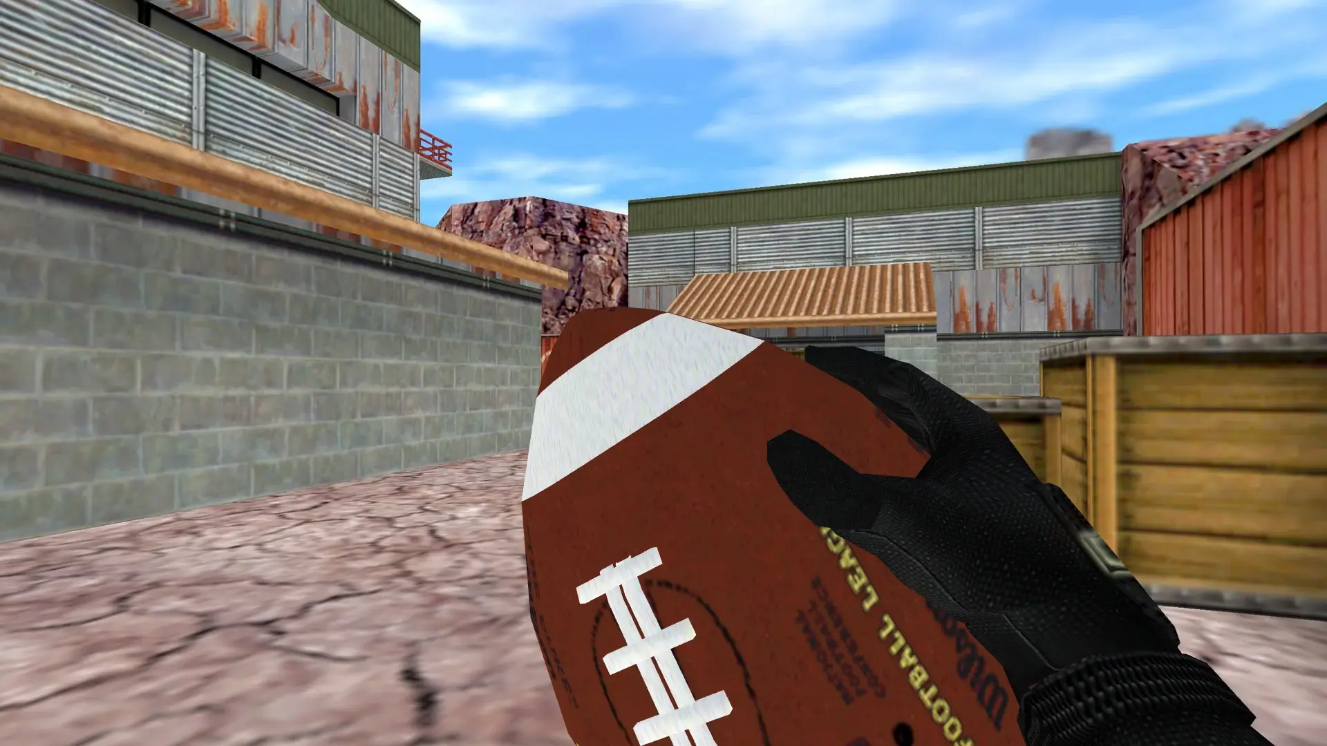 American Football Grenade — de_nuke (first person)