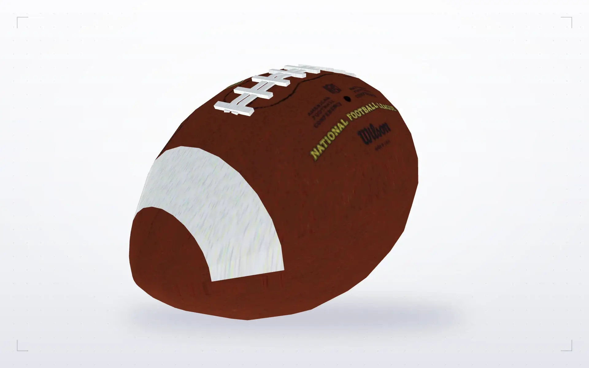 American Football Grenade — top view