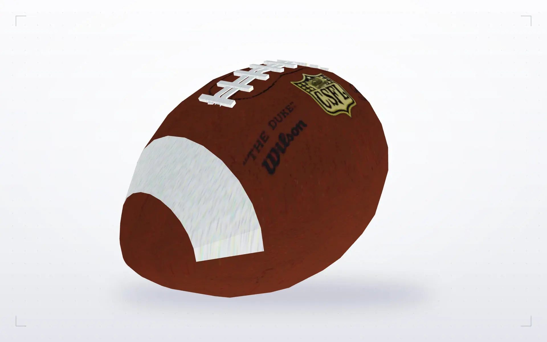 American Football Grenade — top view