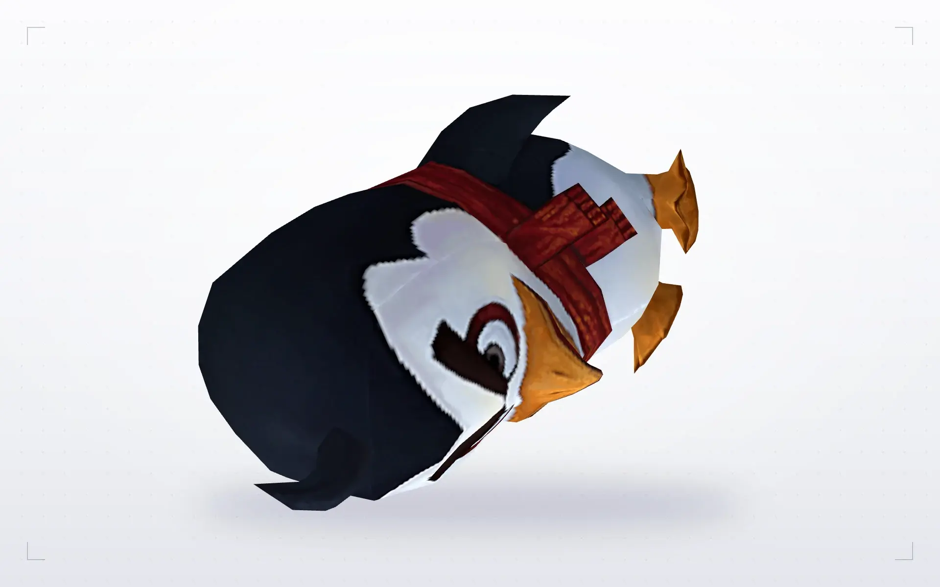 Angry Penguin Grenade — top view