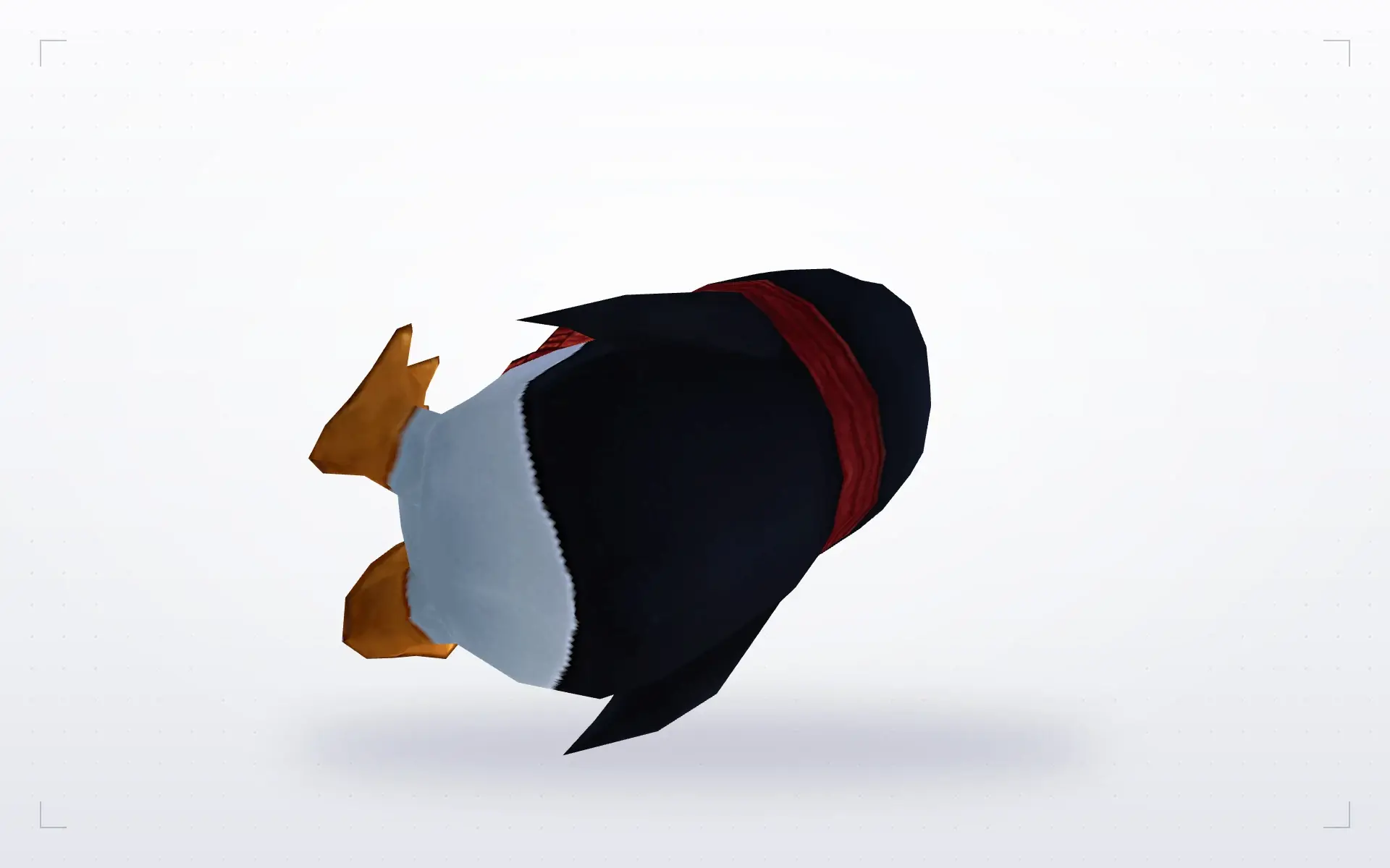 Angry Penguin Grenade — top view