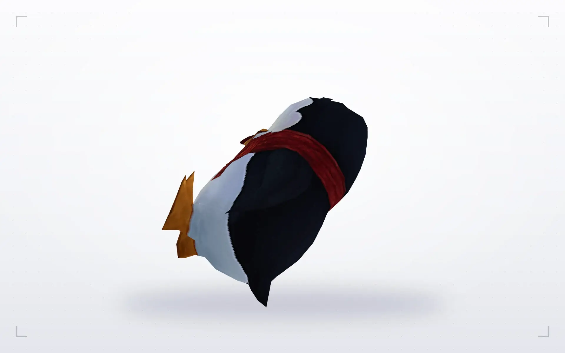 Angry Penguin Grenade — top view