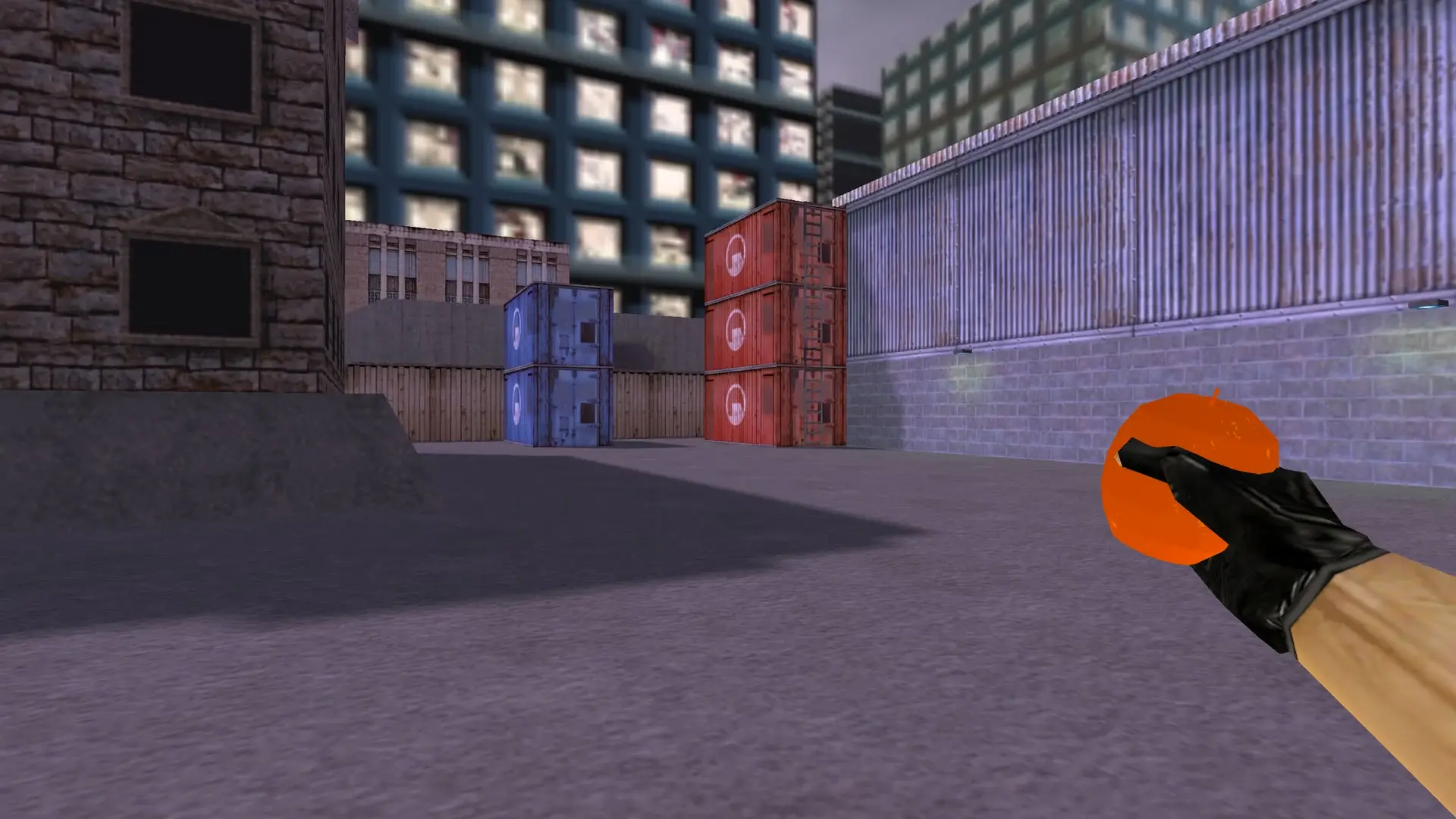 Orange HE Grenade — cs_assault (first person)