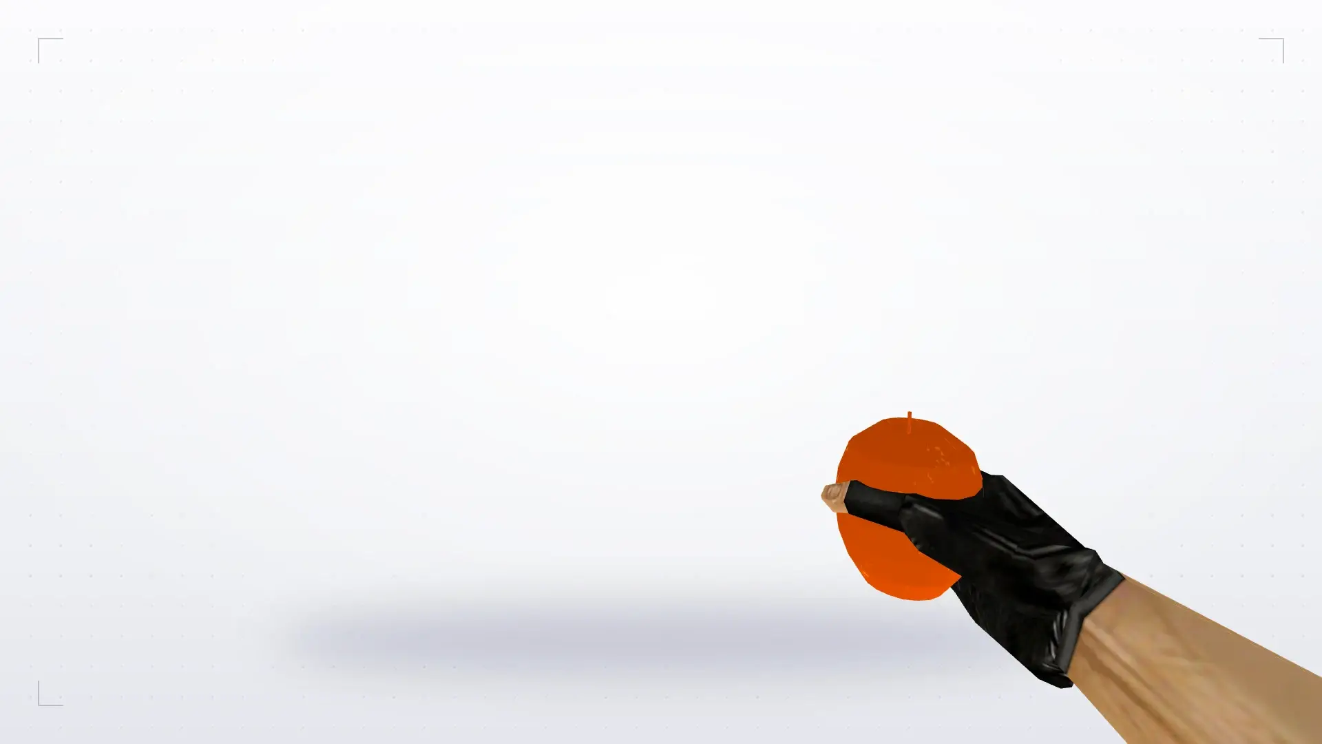 Orange HE Grenade — first person