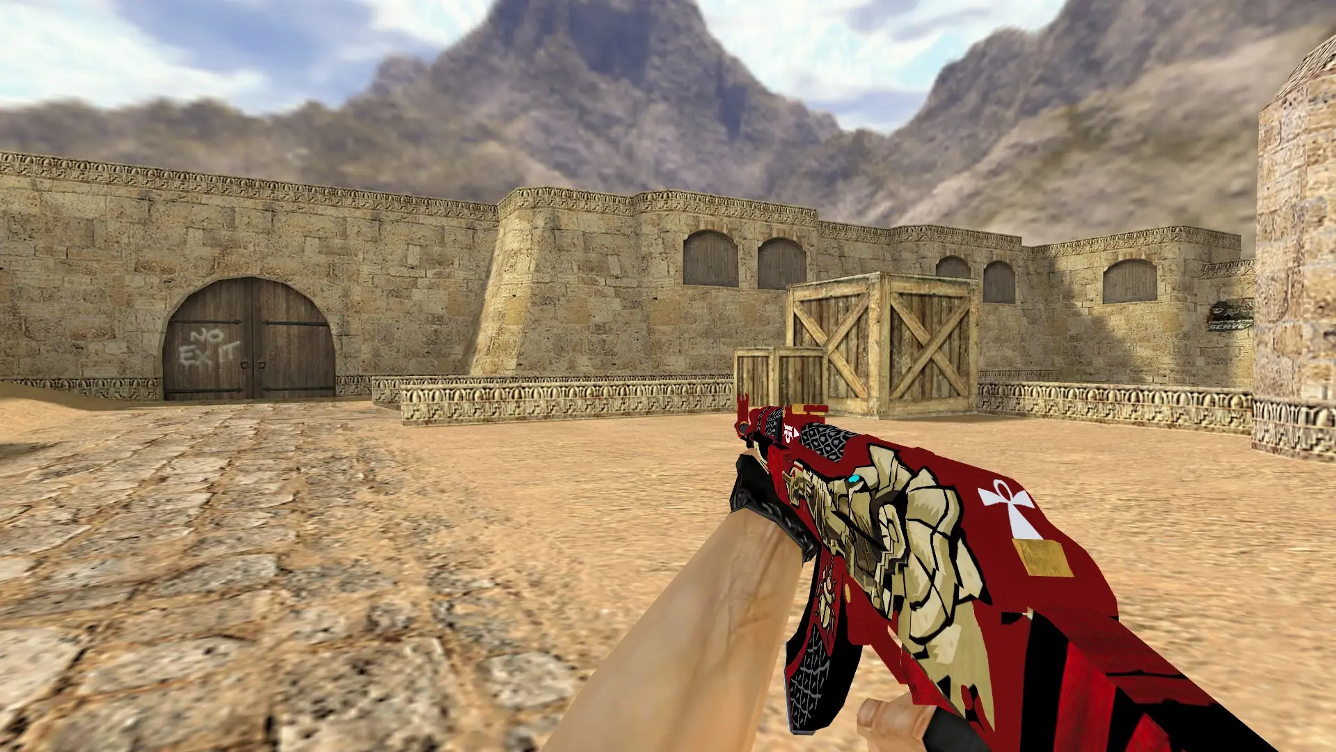 AK-47 Anubis — de_dust2 (first person)