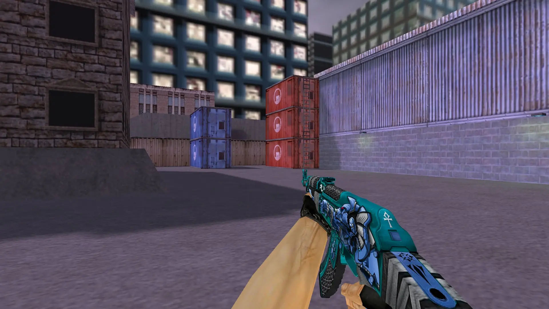AK-47 Anubis Blue — cs_assault (first person)