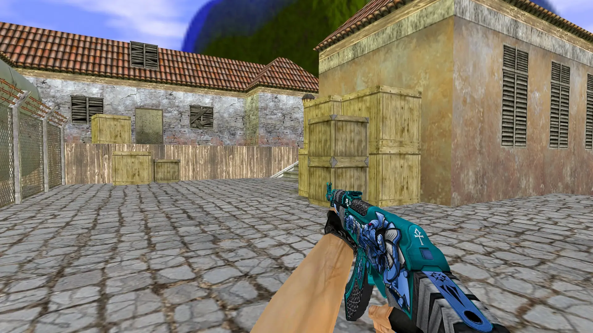 AK-47 Anubis Blue — de_inferno (first person)