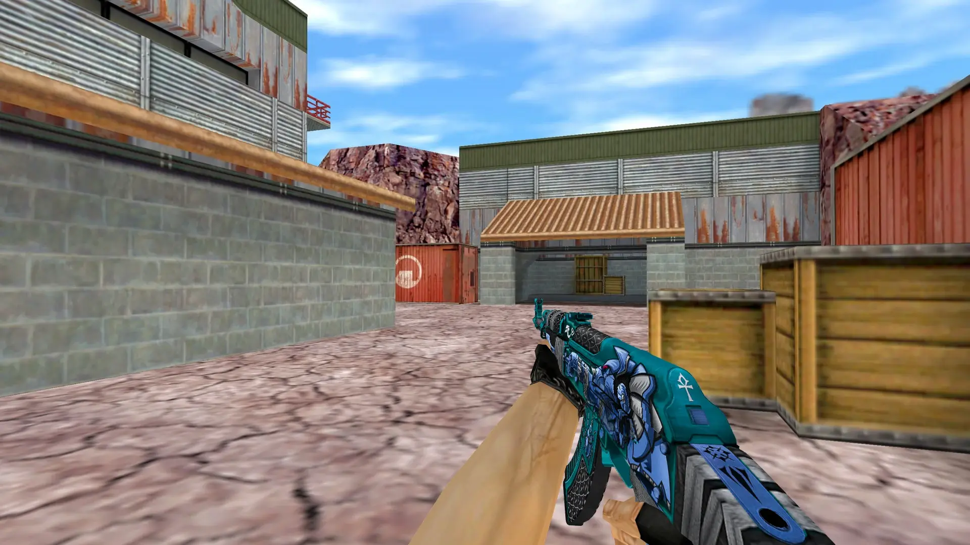 AK-47 Anubis Blue — de_nuke (first person)