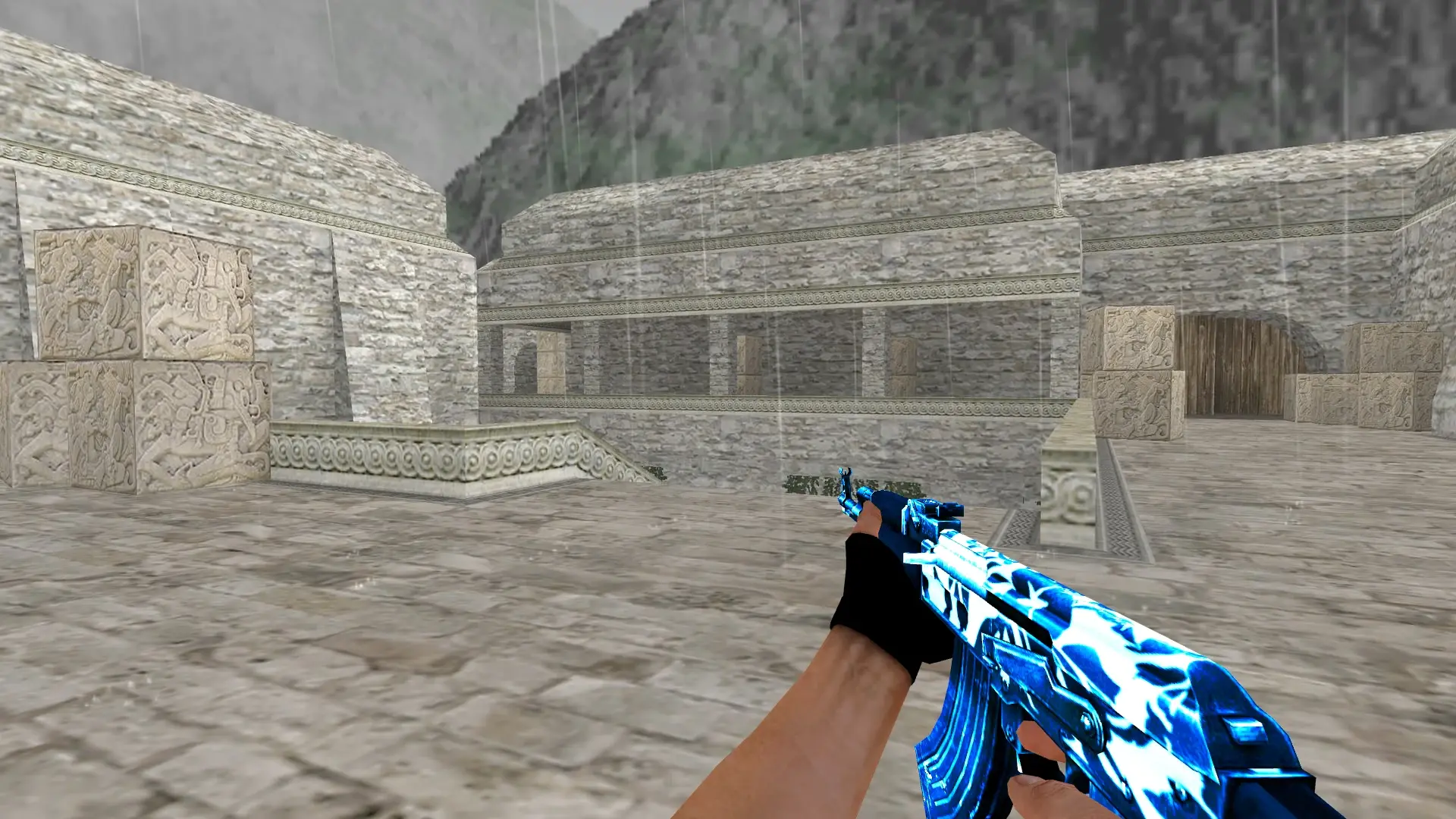 AK-47 Arctic — de_aztec (first person)