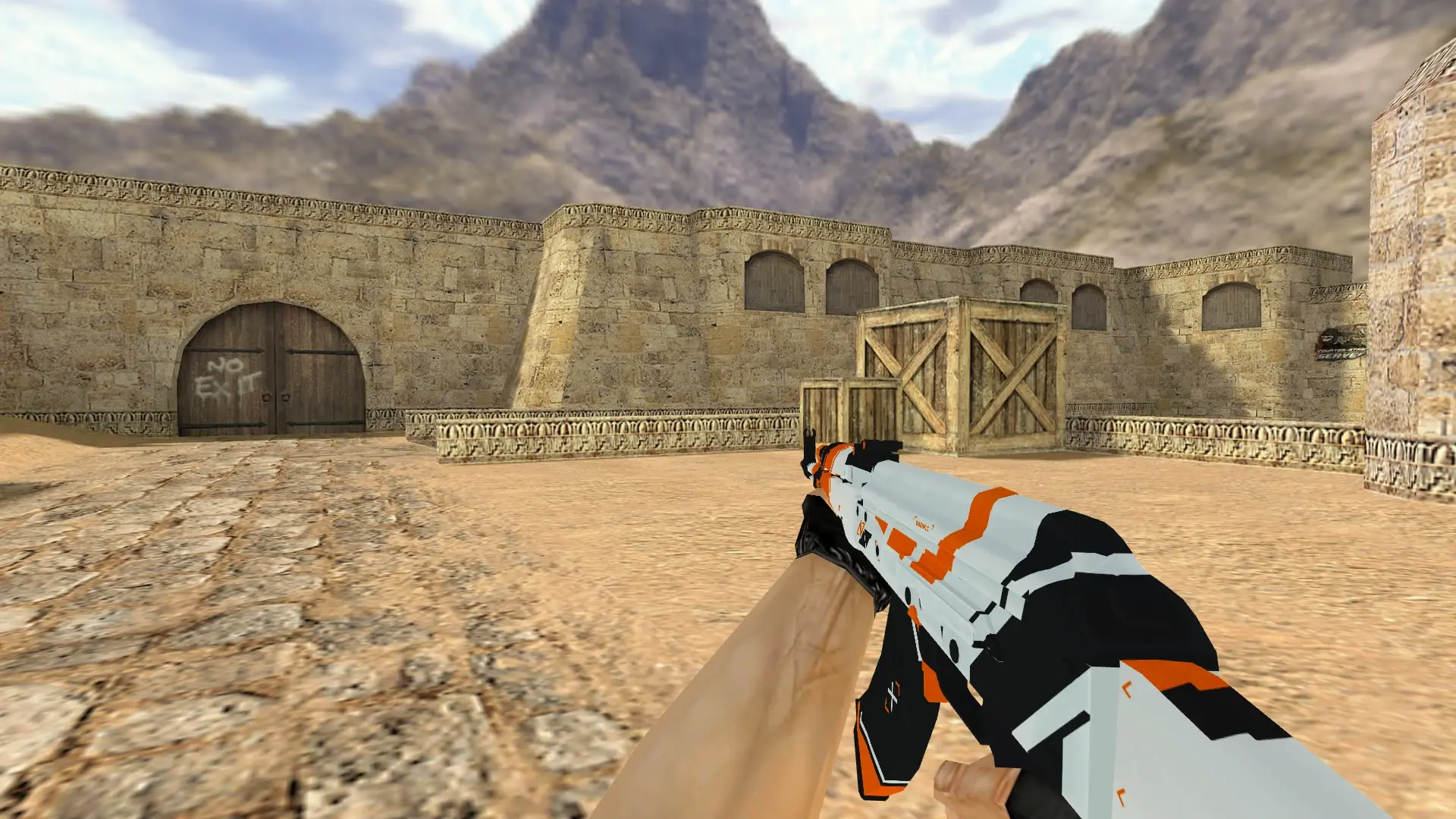 AK-47 | Asiimov — de_dust2 (first person)
