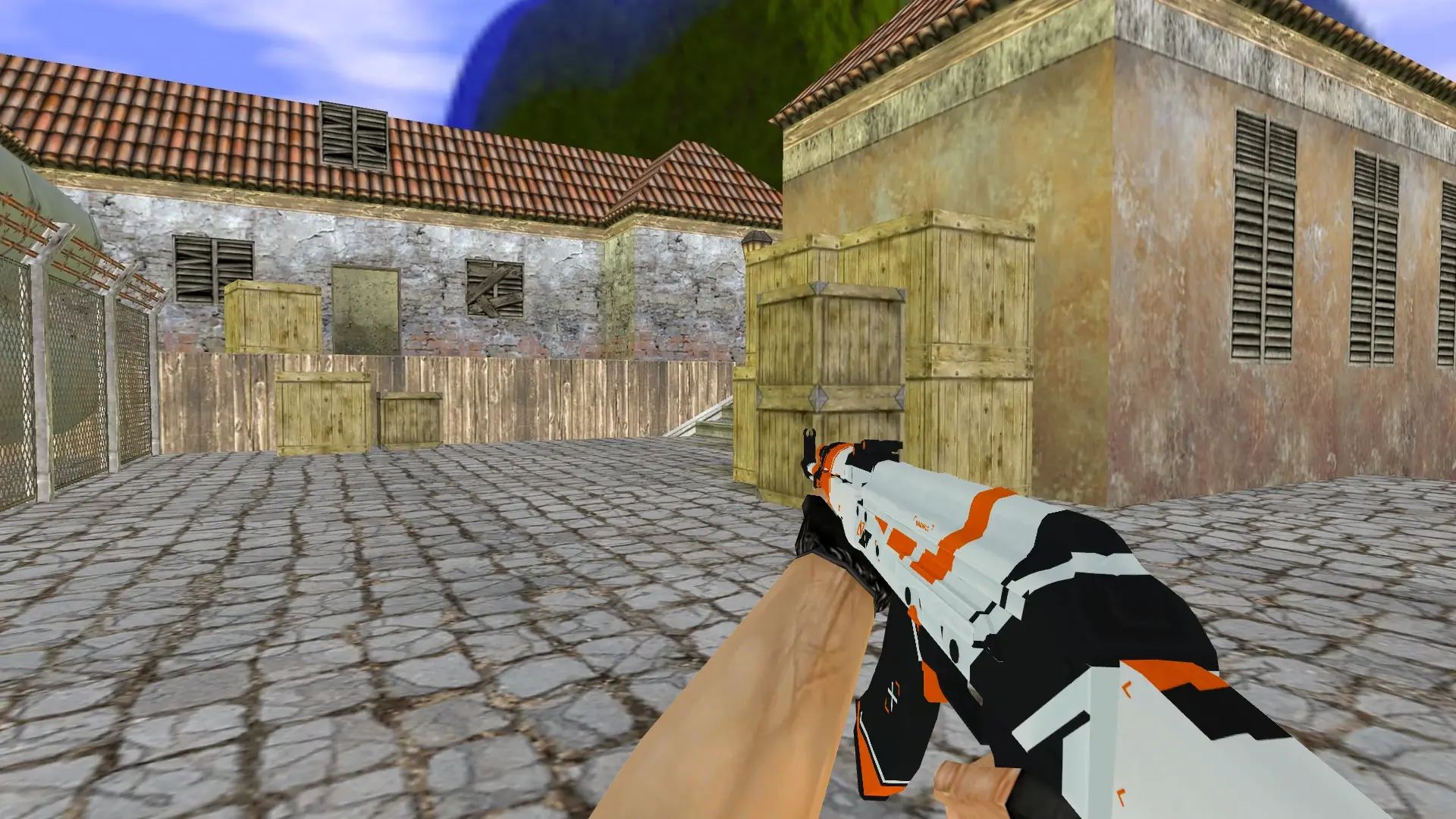 AK-47 | Asiimov — de_inferno (first person)