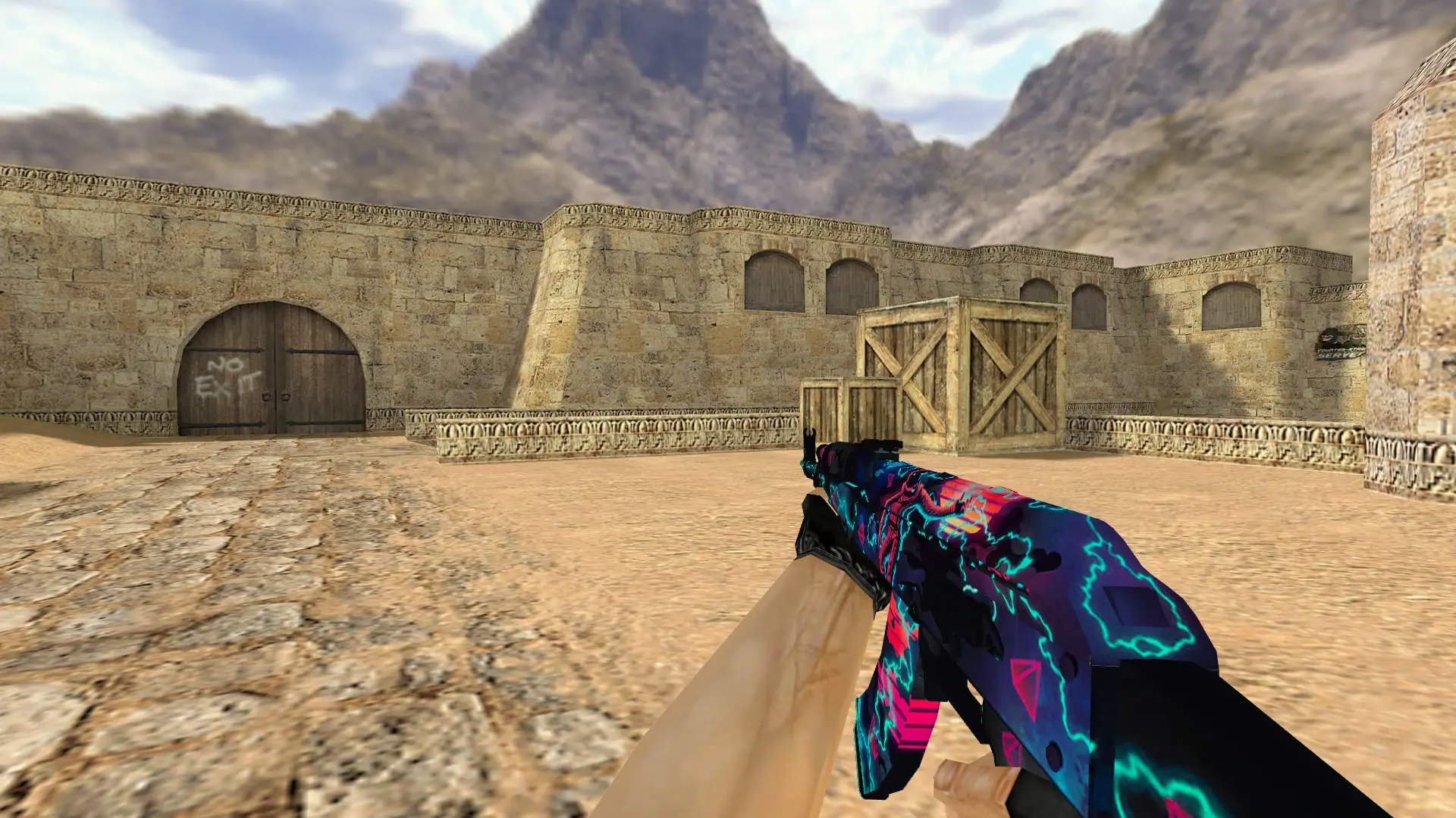 AK-47 Astronaut — de_dust2 (first person)