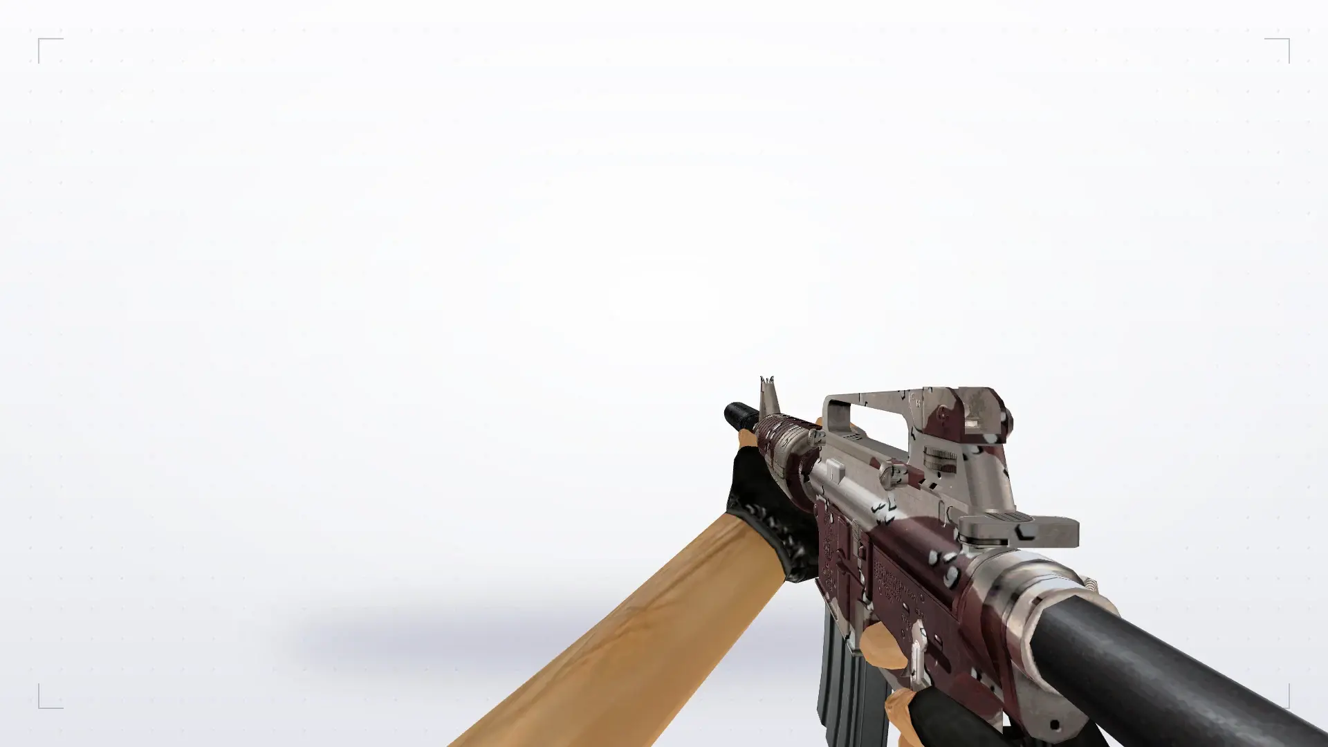 M4A1 CrossFire Desert Camo — first person