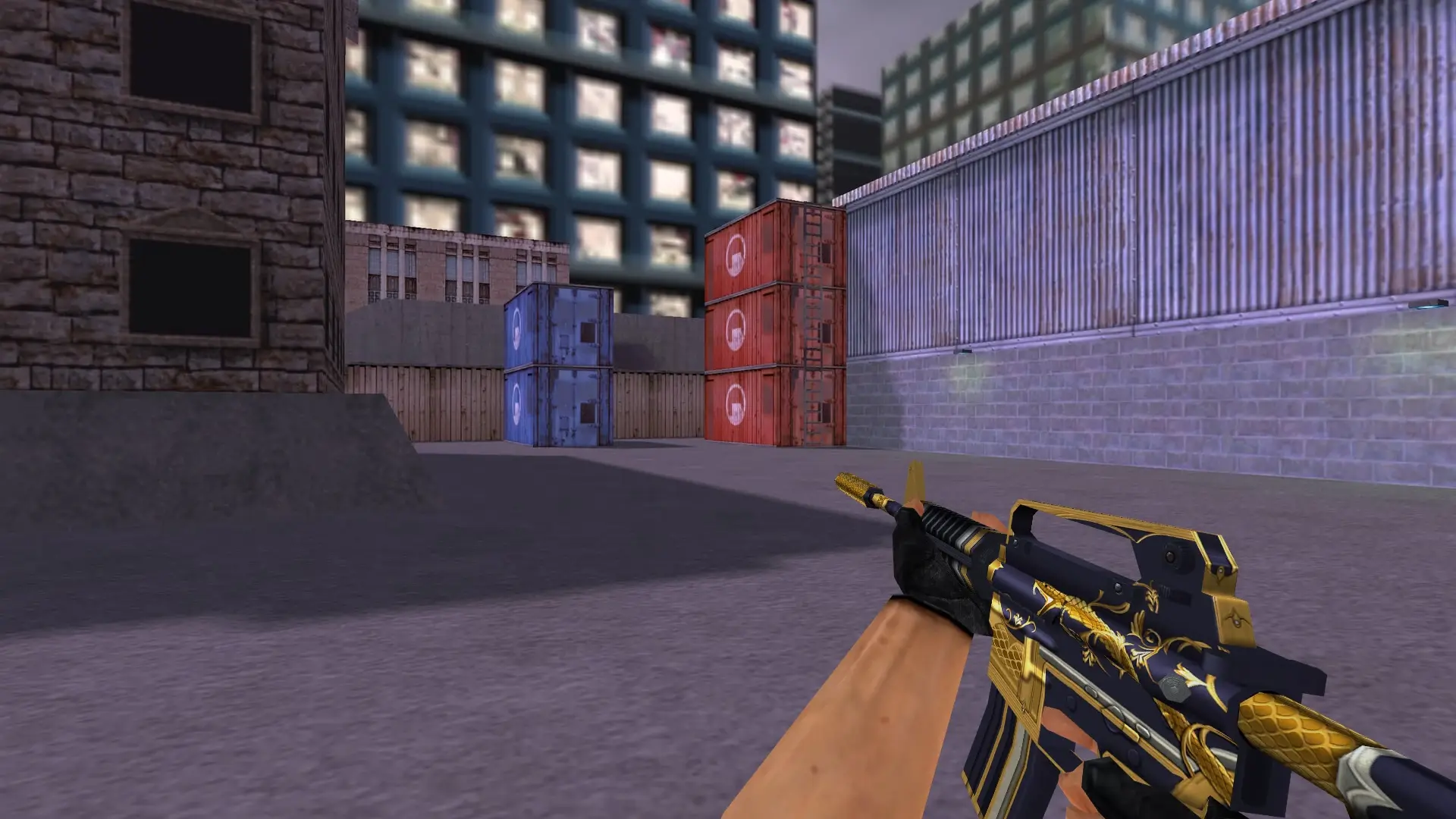 M4A1 | Golden Coil — cs_assault (first person)
