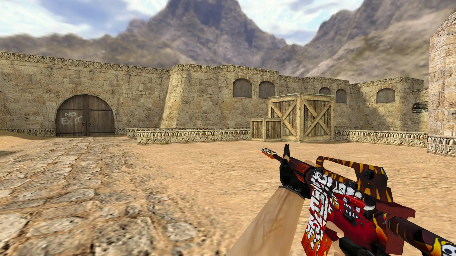 M4A1 | Hellfire — de_dust2 (first person)