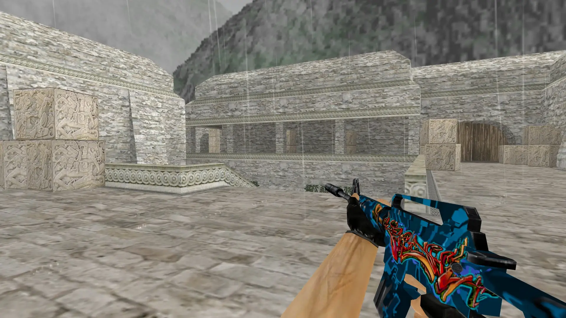 M4A1 Master Piece — de_aztec (first person)