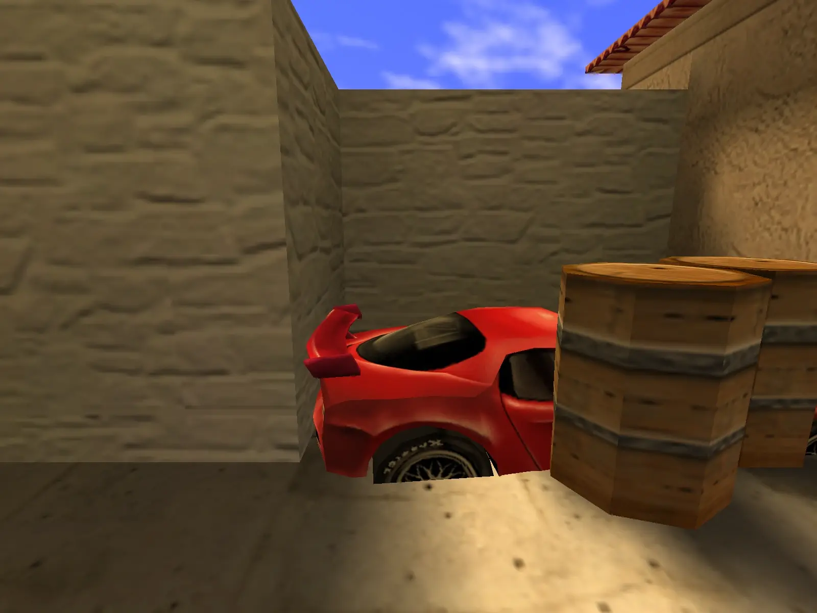 Red Dodge Viper — cs_italy, by the barrels