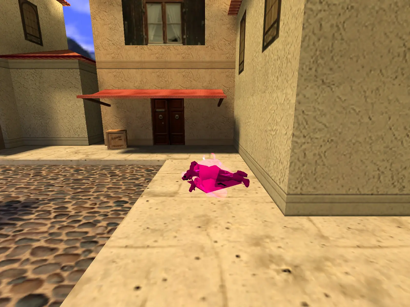 Zombie Eating a Body — cs_italy, the market street from the other side