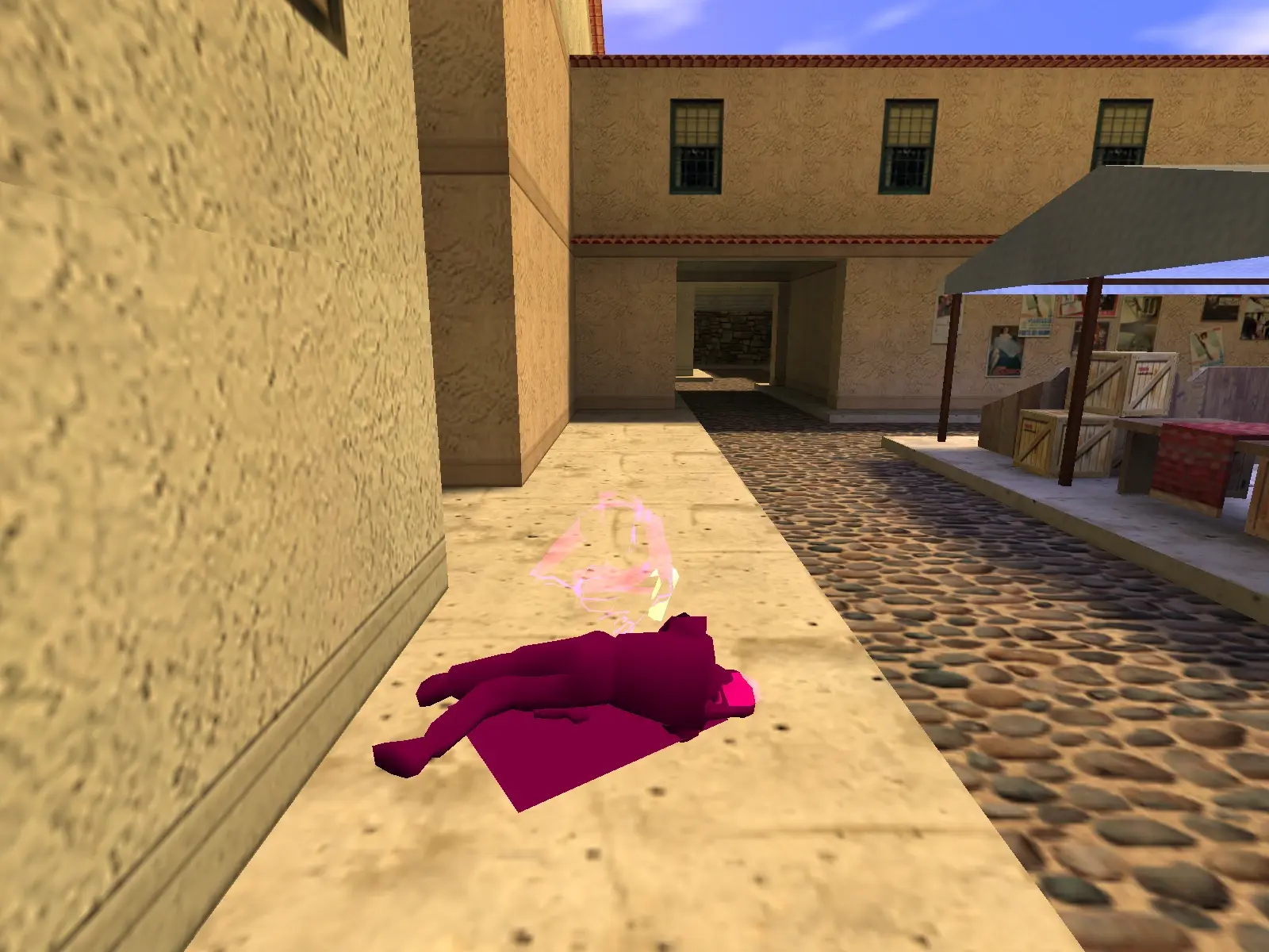 Zombie Eating a Body — cs_italy, the market street