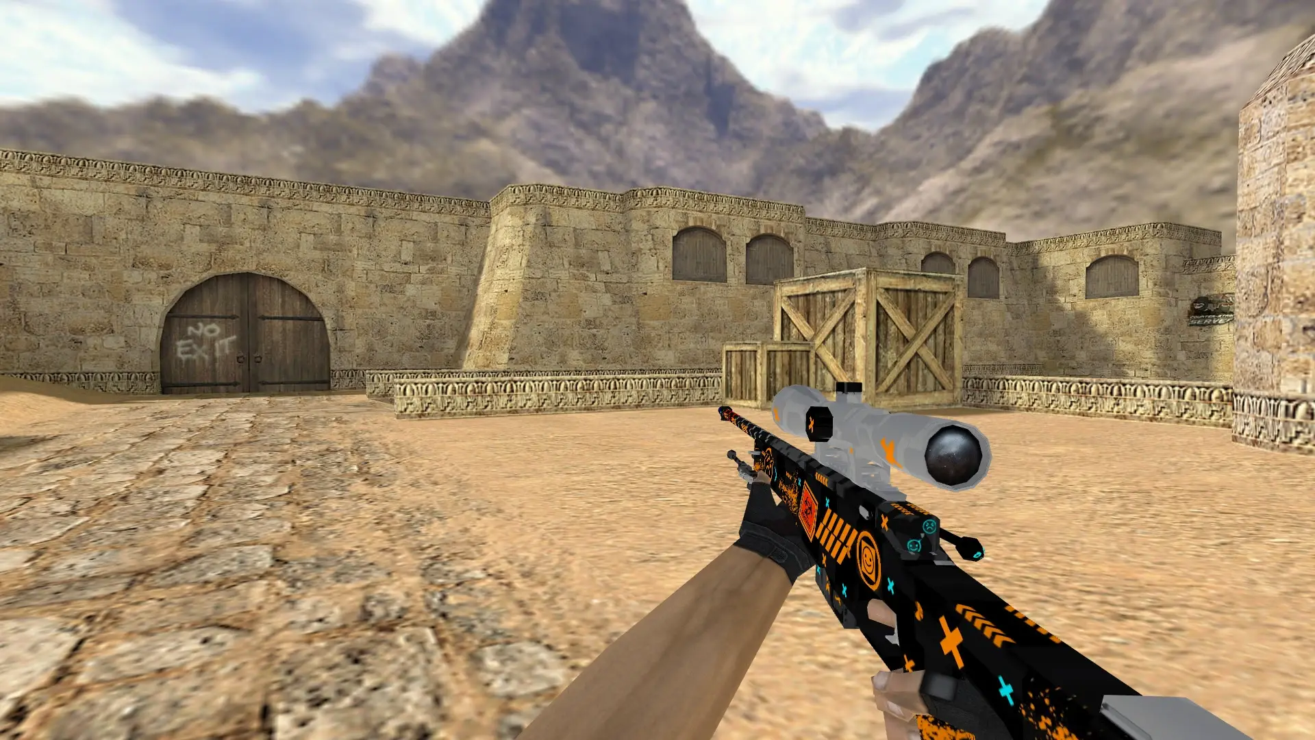 AWP AWM — de_dust2 (first person)