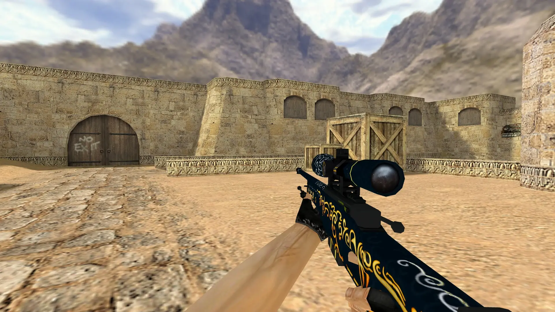 AWP Babylon — de_dust2 (first person)
