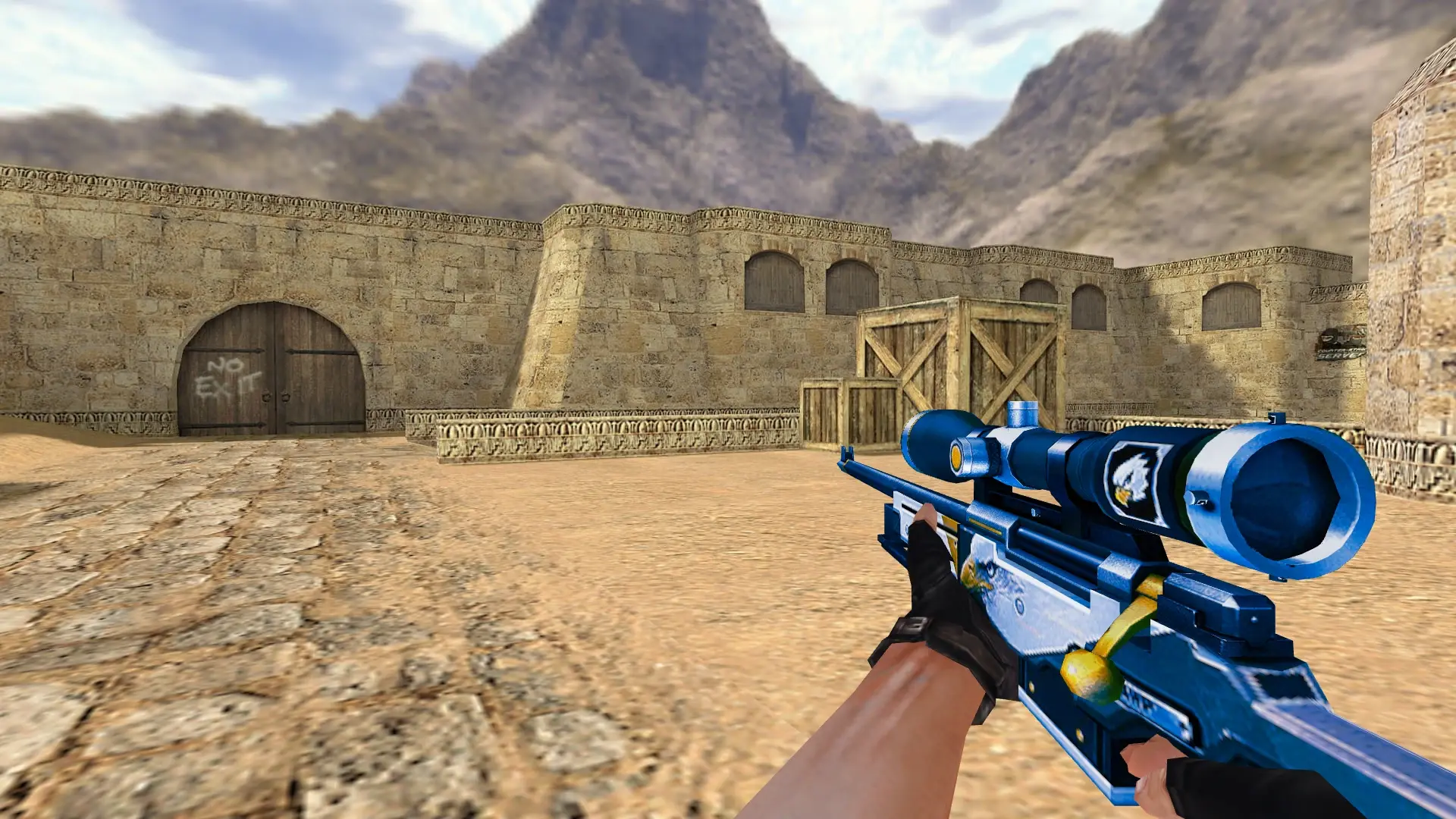 AWP Bercut — de_dust2 (first person)