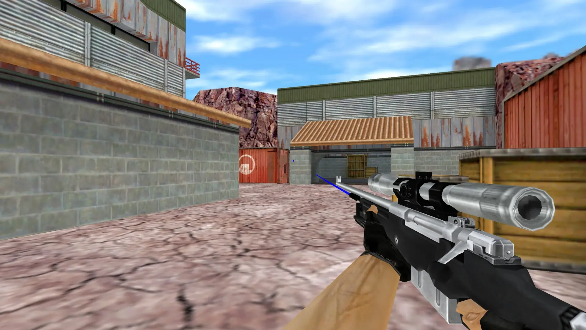 AWP Black Chrome — de_nuke (first person)