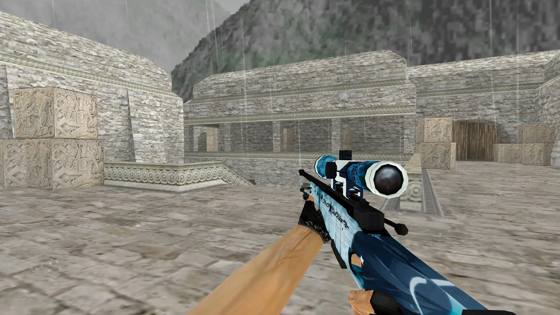 AWP Black Rock — de_aztec (first person)