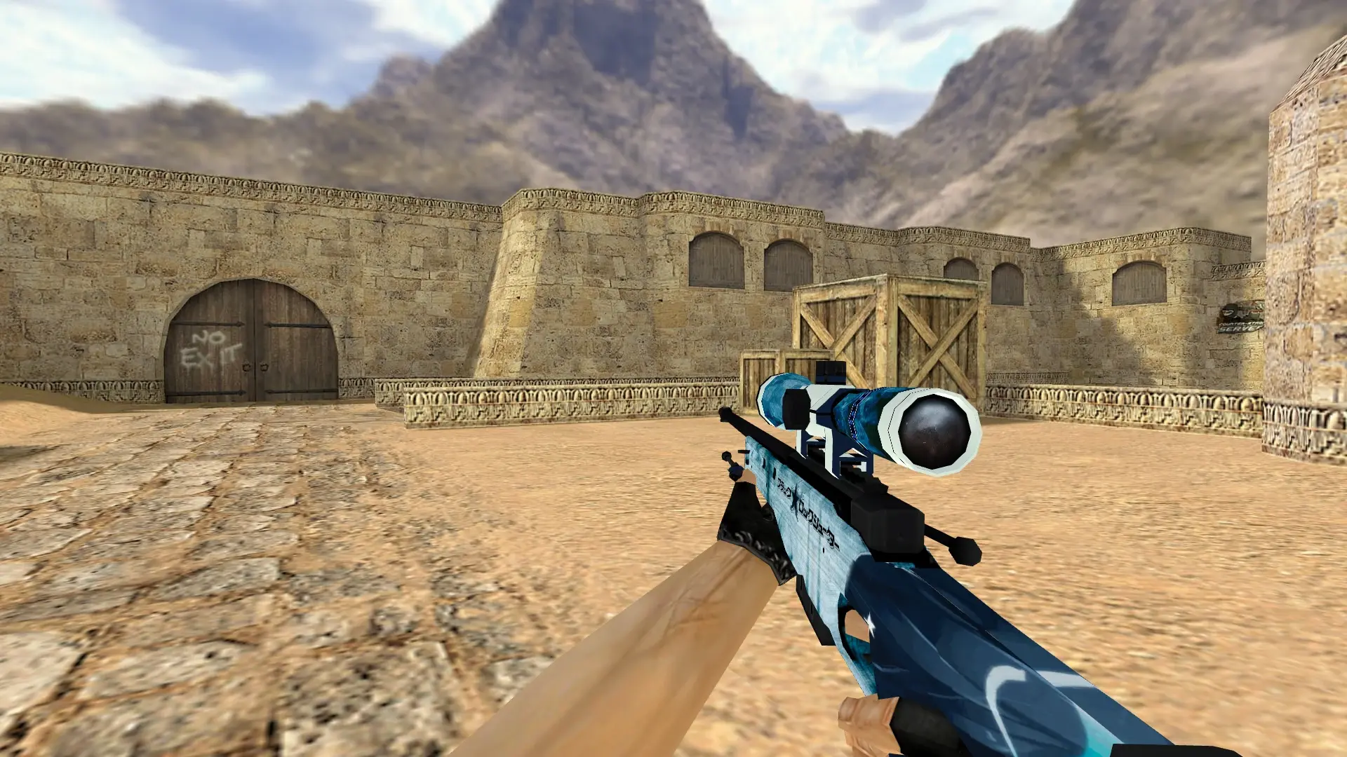 AWP Black Rock — de_dust2 (first person)