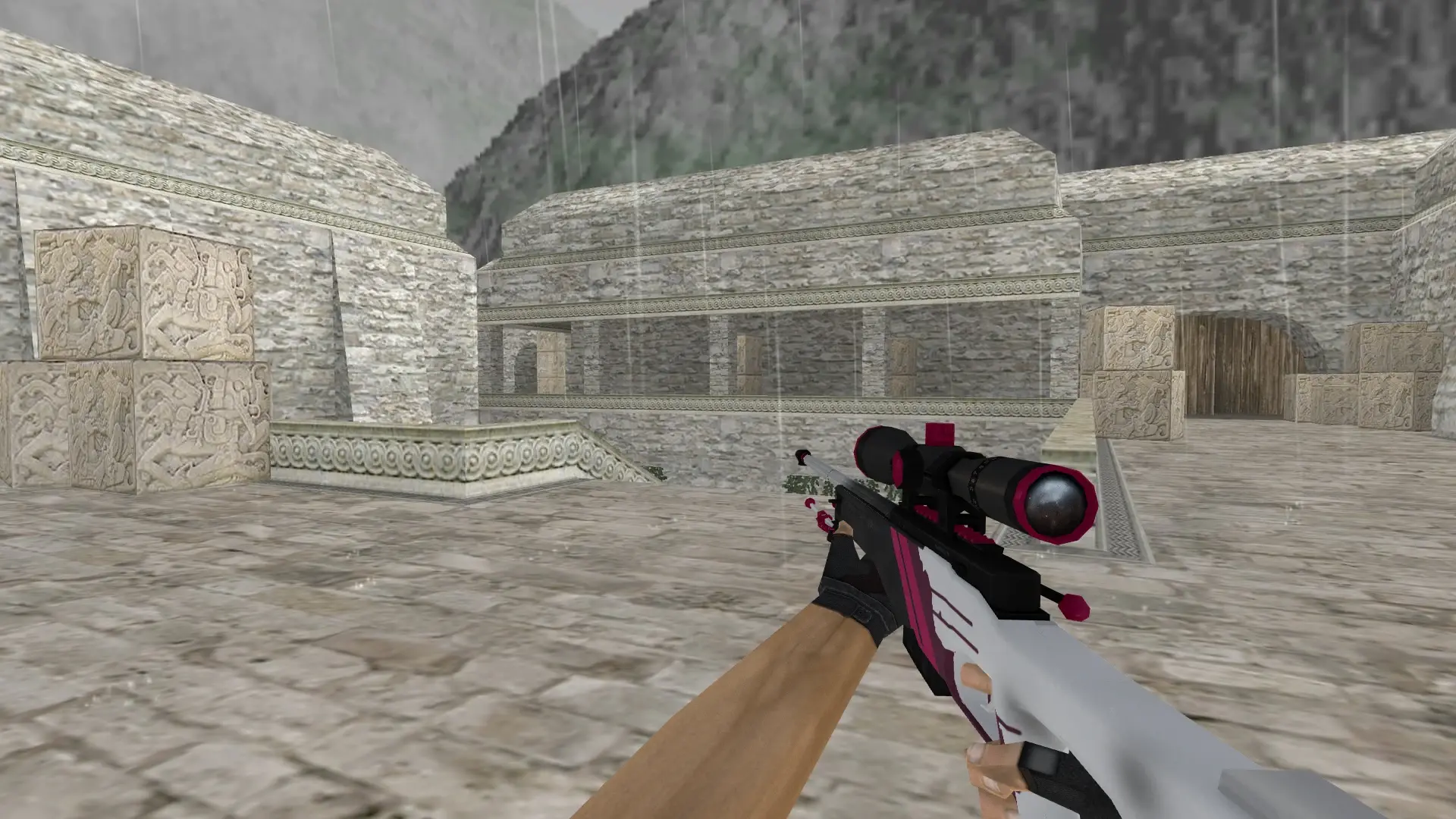 AWP Bloody Pink — de_aztec (first person)