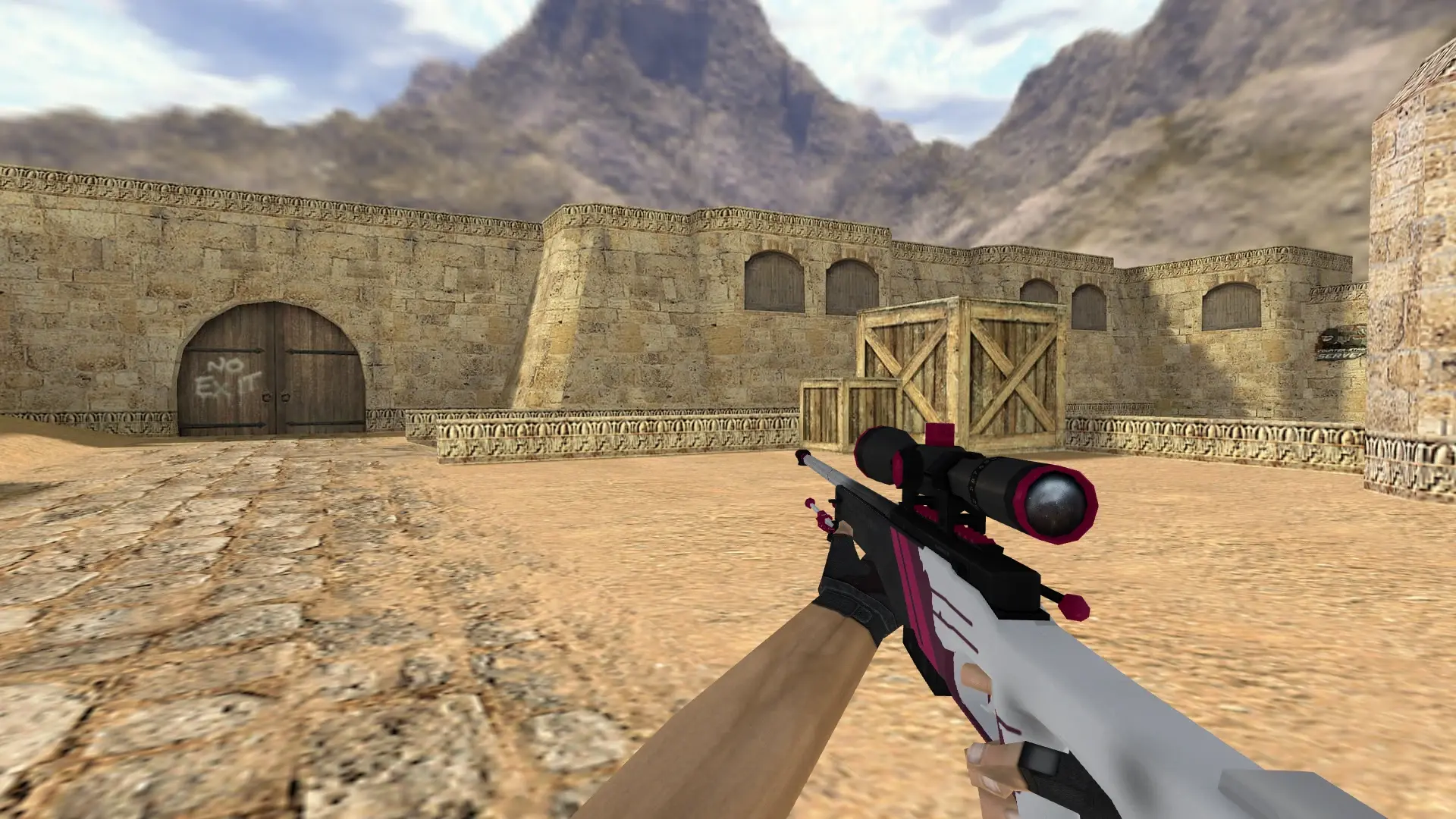 AWP Bloody Pink — de_dust2 (first person)