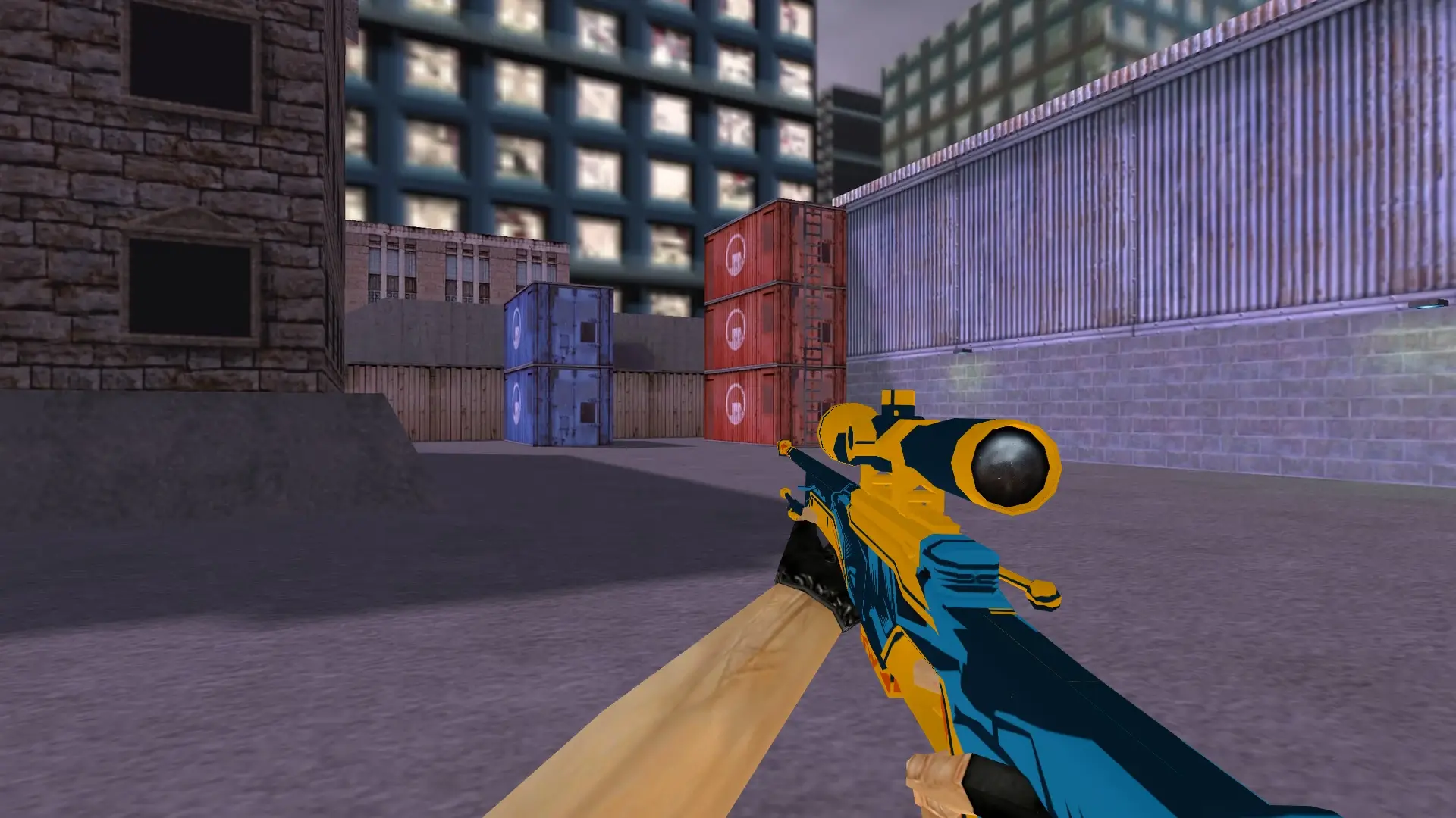 AWP Blue Angel — cs_assault (first person)