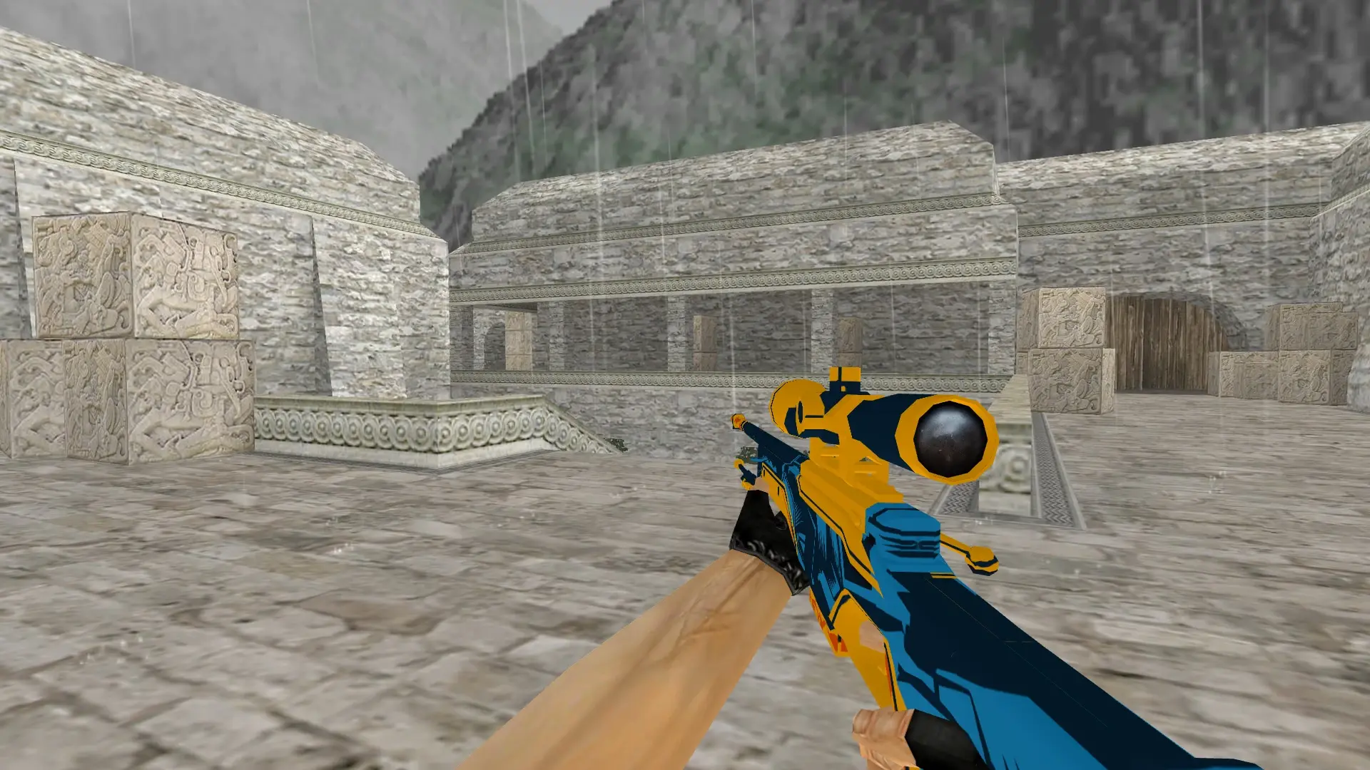 AWP Blue Angel — de_aztec (first person)